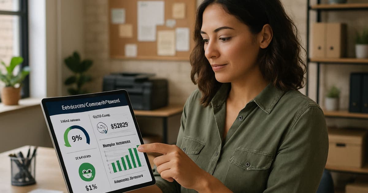 Professional customer service representative using digital tablet and headset to assist clients efficiently